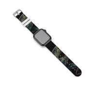 Blue Shark Sports Silicone Watch Band Quick Release Waterproof Replacement Strap Compatible with IWatch 38mm/40mm