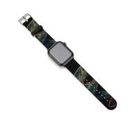 Blue Shark Sports Silicone Watch Band Quick Release Waterproof Replacement Strap Compatible with IWatch 42mm/44mm