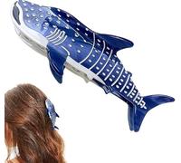Blue Shark Whale Claw Clips,Unique Ocean Animal Hair Clips,Cellulose Acetate Big Hair Clips, Cute Fashion Nonslip Hairpin Catch,Hair Accessories for Women Girls Thick and Thin Hair,Hair Claws