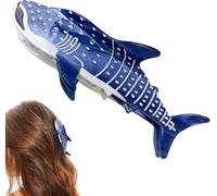Blue Shark Whale Claw Clips, Unique Ocean Animal Hair Clips, Cute Fashion Nonslip Hairpin Catch, Cellulose Acetate Big Hair Clips, Hair Styling Accessories for Women Girls Thick & Thin Hair