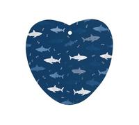 Blue Sharks Pattern Automotive Air Fresheners Love form