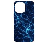 Blue Shattered Glass for Abstract Cracked Power energy Ice Case for iPhone 14 Pro Max