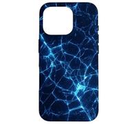 Blue Shattered Glass for Abstract Cracked Power energy Ice Case for iPhone 16 Pro