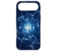 Blue Shattered Glass for Abstract Cracked Power Ice Art Case for iPhone Air