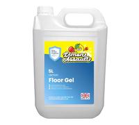 Blue Shield Hygiene Lemon Assault Floor Gel - Citrus Power for Gleaming Hard & Polished Floors with Zesty Fresh Lemon Scent, 5L