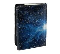 Blue Shining Star Printed Passport Holder - 6.5 x 4.5 Inch RFID Blocking Travel Wallet,Stylish Passport Cover,Lightweight Document Organizer for Cards