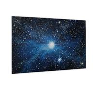 Blue Shining Star Printed Picture Puzzle 1000 Pieces,Personalised Jigsaw Puzzle,Wooden Jigsaw Puzzles For Adults And Kids,Fun Jigsaw Puzzles As A Xmas Gift Or Decorative Collection.