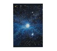 Blue Shining Star Printed Wooden Puzzle 300 Piece, Cute Puzzle Game in Plastic Box for Family Entertainment and Brain Training Gifts