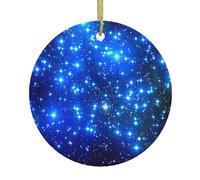 Blue Shining Stars Christmas Ornaments, Hanging Festive Decorative Ornament, Perfect for Holiday and Gift
