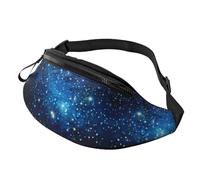 Blue Shining Stars Fanny Pack for Man Woman, Fashion Adjustable Chest Bag, Travel Sport Walking Waist Bag