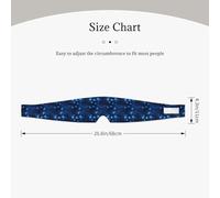 Blue Shining Stars Pattern Print Adults Eye and Ear Muffs Soft Blackout Blocking for Sleeping Home Office Travel