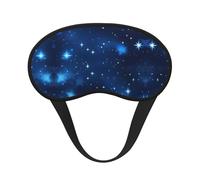 Blue Shining Stars Pattern Sleeping Mask for Adults Blackout, Comfortable Eye Mask Blocking Light for Travel, Yoga