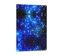 Blue Shining Stars patterned signage, indoor and outdoor wall decoration, suitable for parties, bedrooms, and porches.