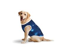 Blue Shining Stars Patternprint Medium Large Pets Vest Outdoor Play Home Lounging Sleeveless Tank Top T-Shirt