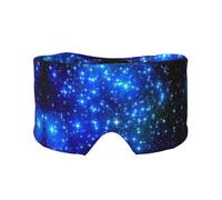 Blue Shining Stars Print Print Soft Eye and Ear Muffs for Adults Sleeping Protection Cover for Travel Nap Relief
