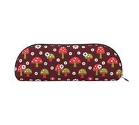 Blue Shining Stars Print Receive Bag Makeup Bag Cosmetic Bags Travel Storage Bag Toiletry Receive Bags Pencil Case Pencil Bag, Bright Mushrooms Art, One Size