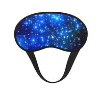 Blue Shining Stars Print Sleep Mask, Eye Sleeping Mask for Women and Men for Total Darkness, Reduces Puffy Eye Mask