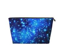 Blue Shining Stars Printed Travel Toiletry Bag - Handbag Organizer, Purse Organiser Insert Handbag,Inner Storage Bag in Bag with Zipper Bag