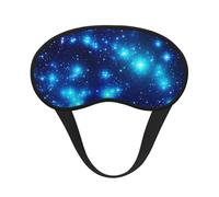 Blue Shining Stars Sleep Mask for Side Sleepers: Blackout Eye Masks for Sleeping - Soft Breathable Soft Eye Shade Cover for Travel - Adjustable Night Blindfold for Men Women Gifts