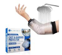 Blue Shoe Guys Reusable Waterproof Picc Line Cast Covers For Shower Arm, For Proper Wound Protection Picc Line Shower Cover And Waterproof Sleeve Protector For IV, Shower sleeve For Upper Arm (S/M)