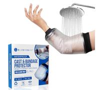 Blue Shoe Guys Reusable Waterproof Picc Line Cast Covers For Shower Arm, L/XL for Proper wound protection PICC Line Shower Cover and Waterproof Sleeve Protector for IV, Shower sleeve for Upper Arm