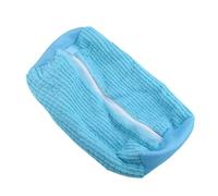 Blue Shoe Washing Machine Bag 360° Deep Cleaning Reusable Laundry Shoes Bag 360° Deep Cleaning Sneaker Washing Machine Bags Fits Shoe Types Microfiber Inside with Self-locking Zipper Cleaning Bags