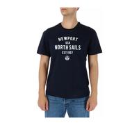 Blue Short-Sleeved T-Shirt - 100% Cotton, male, North Sails, T-Shirts, Blue, XL, Tops XL