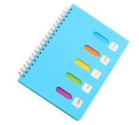 Blue Side Spiral Notebook Thick Paper Category Diary Book for Students | Protective Cover, Organised Note-taking, Weekly Plans, Office Meetings, Daily Stationery, Simple Style, Pages for Ideas