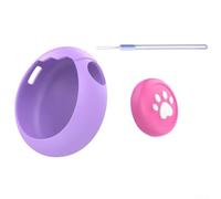 Blue Silicone Cover for Tamagotchi Paradise Drop for proof Blue(pruple case+keycap+Lanyard)