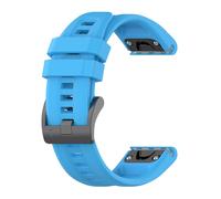 (Blue) Silicone Watch Band For Garmin Tactix 7