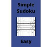 Blue Simple Sudoku Book, 9x9 Puzzles, 150 Pages, 5x8, Easy