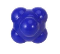 Blue Six-sided Silicone Reflex Ball for Agility Drills and Training | Instant Feedback, High-bounce Design, Hand-eye Coordination Practice, for Athletes and Players, Independent Drills