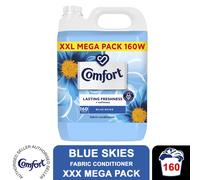 Comfort Fresh Blue Skies Fabric Conditioner Softener with Motion-Activated Fragrance Technology 100 Days of Freshness 160 washes (4.8 L)