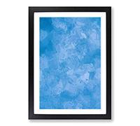Blue Skies in Abstract Framed Print | A2 Black Framed Wall Art | Ready to Hang | Abstract Fantasy Picture | Living Room Bedroom Lounge Office