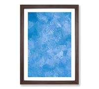 Blue Skies in Abstract Framed Print | A2 Walnut Framed Wall Art | Ready to Hang | Abstract Fantasy Picture | Living Room Bedroom Lounge Office