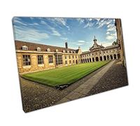 Blue Skies Over Emmanuel Collage Cambridge Wall Art Print On Canvas Picture For Home Office Decor 61x41cm (24x16In)