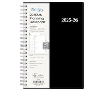 Blue Sky 2025-2026 Weekly and Monthly Academic Year Planner Calendar, July 2025 - June 2026, 5" x 8", Flexible Cover, Wirebound, Laminated Tabs, Enterprise (Enterprise 2025-2026, 5" x 8")