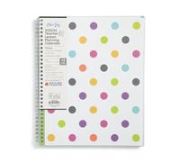 Blue Sky 2025-2026 Weekly and Monthly Academic Year Teacher Lesson Planner Calendar, July 2025 - June 2026, 8.5" x 11", Flexible Cover, Wirebound, Laminated Tabs, Storage Pocket, Dots