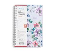 Blue Sky 2025 Weekly and Monthly Planner Calendar, January 2025 - December 2025, 5" x 8", Flexible Cover, Laminated Tabs, Durable Twin Wire Binding, Laila