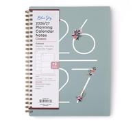 Blue Sky 2026-2027 Weekly and Monthly Academic Year Planner Calendar, July 2026 - June 2027, 5.875" x 8.625", Flexible Cover, Wirebound, Laminated Tabs, Includes Extra 30 Sheets of Notes, Greta
