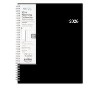 Blue Sky 2026 Weekly and Monthly Appointment Planner Calendar, January 2026 - December 2026, 8.5" x 11", With 15-Minute Blocks, Flexible Cover, Wirebound, Laminated Tabs, Storage Pocket, Enterprise