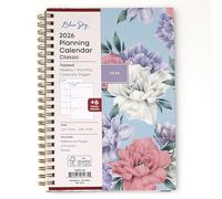 Blue Sky 2026 Weekly and Monthly Planner Calendar, January 2026 - December 2026, 5" x 8", Flexible Cover, Laminated Tabs, Durable Twin Wire Binding, Tula