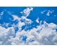 Blue Sky and White Clouds - 1000-Piece Paper Puzzle - Thick and Challenging Solid Blocks, Party Game for Friends and Family, 26 x 38 cm