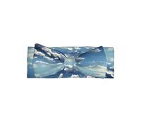 Blue sky and white clouds Baby bow headband, good elasticity, keep baby warm, make your baby more lovely