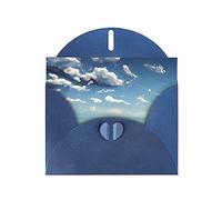 Blue Sky And White Clouds Greeting Cards For All Occasions - Blank Greeting Cards With Envelopes, Holiday Cards 4x6 Inches (Horizontal) Blue