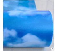Blue Sky And White Clouds High-Grade Glass Film Window Paper Frosted Opaque Color Decorative Furniture Sliding Door Sticker