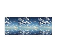 Blue sky and white clouds Mouse Pad 12x31.5in Extended Gaming Surface