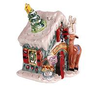 Blue Sky Clayworks 888032 Rudolph Place Candle House, 7-inch Height