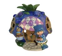 Blue Sky Clayworks Strawberry Shortcake Blueberry Muffin Candle House, 7" W