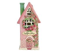 Blue Sky Clayworks The Rosegate Cottage Candle House, 4.375" L x 3.625" W x 8.25" H